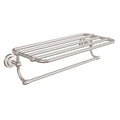 Moen Iso Chrome 24-Inch Wide Bathroom Hotel-Style Towel Shelf with Towel Bar, DN0794CH