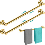 MGahyi Adjustable Stainless Steel Towel Racks for Bathroom 13.18-24In