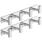 VAEHOLD Black Hat and Coat Wall Mount Rack 5 Hooks for Robes, Bags, Keys, and Towels Bathroom Towel Hanger Organizer (1 Pack)