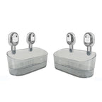Suction Shower Caddy No Drill, Heavy Duty Bathroom Wall Shelf with Drain