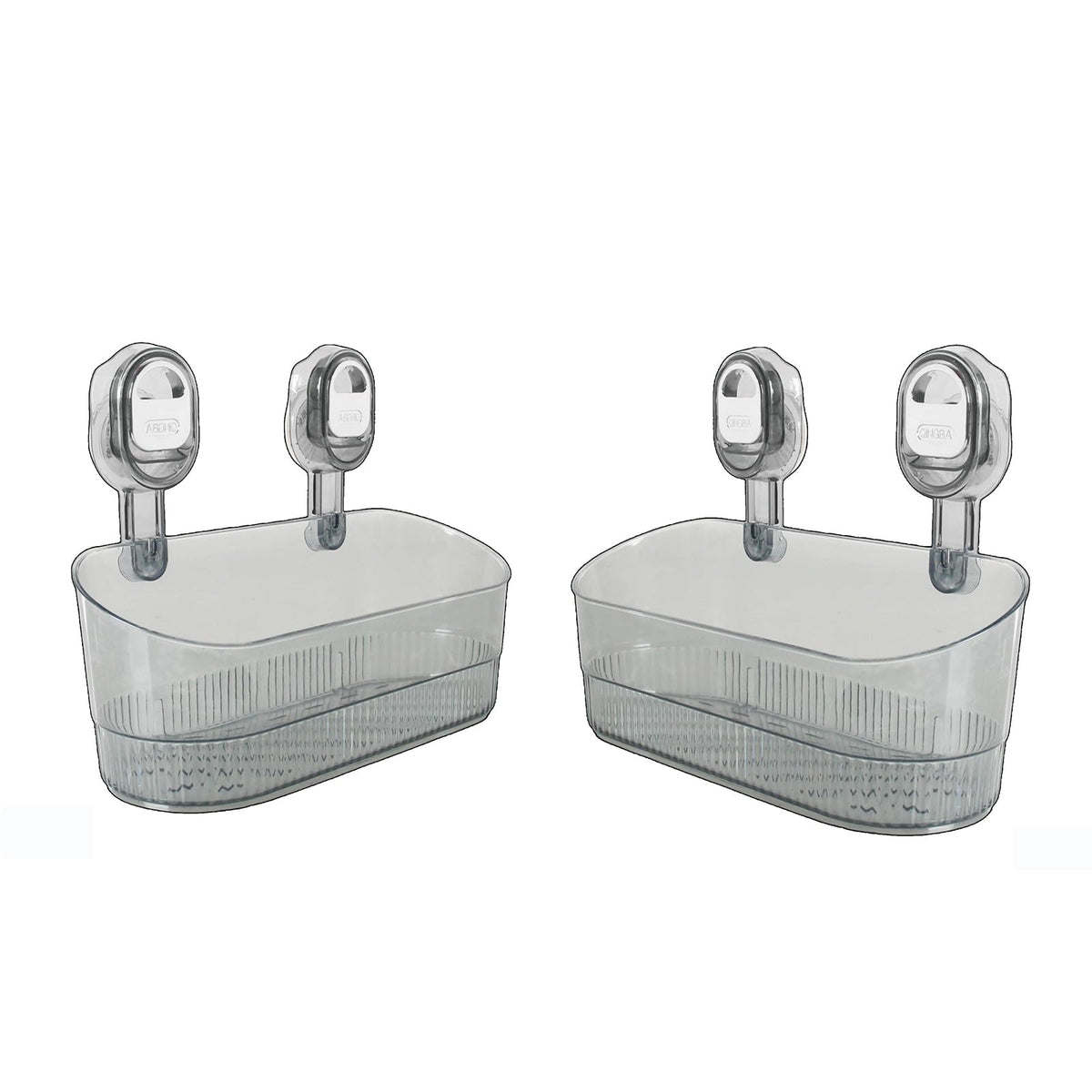 Suction Shower Caddy No Drill, Heavy Duty Bathroom Wall Shelf with Drain