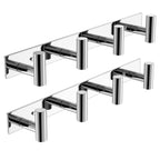 VAEHOLD Black Hat and Coat Wall Mount Rack 5 Hooks for Robes, Bags, Keys, and Towels Bathroom Towel Hanger Organizer (1 Pack)