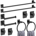 KLJKPA 10-Piece Bathroom Accessories Set, 24 inch Towel Bar