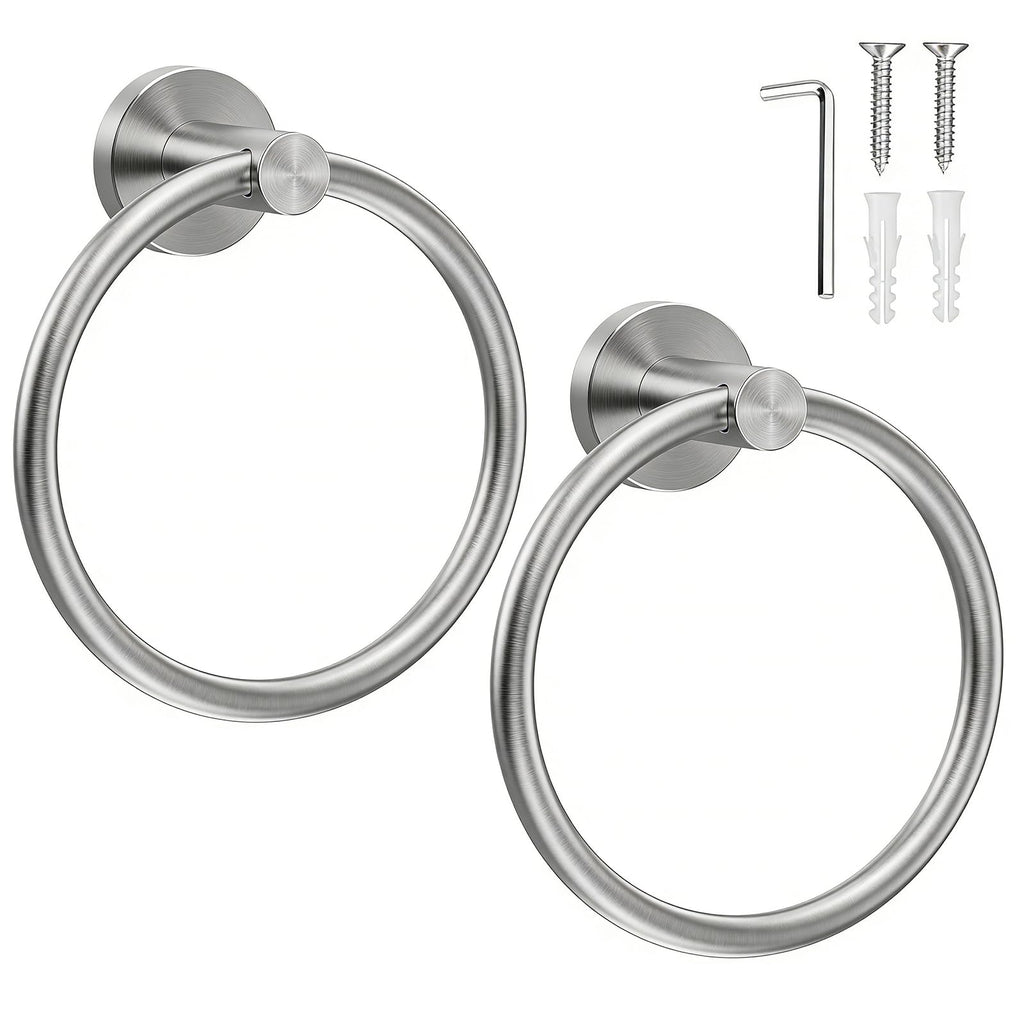 SetSail Towel Holder for Bathroom Wall Matte Black Towel Ring