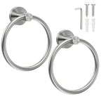 SetSail Towel Holder for Bathroom Wall Matte Black Towel Ring