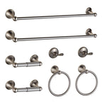 BGL Bathroom Accessory Set, Brushed Nickel Adjustable Expandable Towel Bar 4-Piece Bathroom Hardware Set Wall Mounted