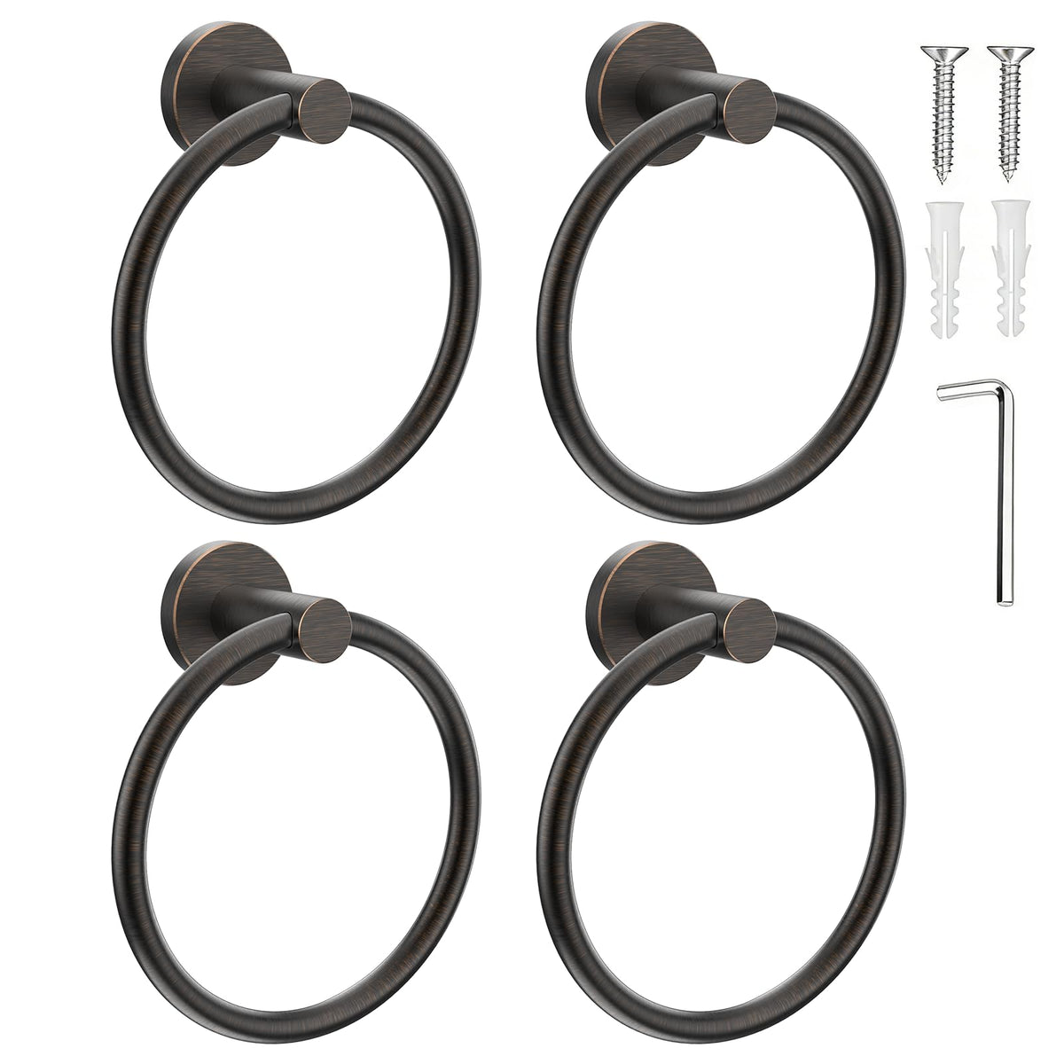 SetSail Towel Holder for Bathroom Wall Matte Black Towel Ring