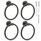 SetSail Towel Holder for Bathroom Wall Matte Black Towel Ring