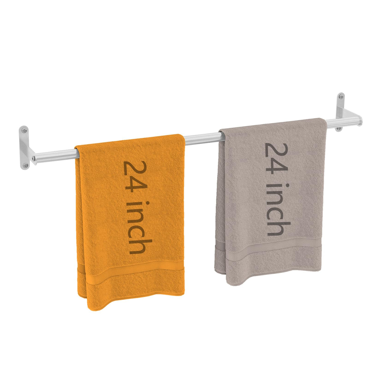 JUYSON Towel Bar for Bathroom, 30 Inch Single Towel Rack, Matte Black