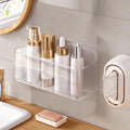 Diesisa Acrylic Wall Mounted Shower Caddy, Large, Adhesive Bathroom Shelves
