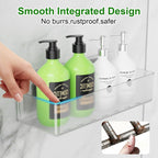 Adhesive Shower Caddy Shower Shelves Bathroom Organizer and Storage