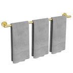 USHOWER Brushed Nickel Towel Bar, 24-Inch Towel Racks for Bathroom