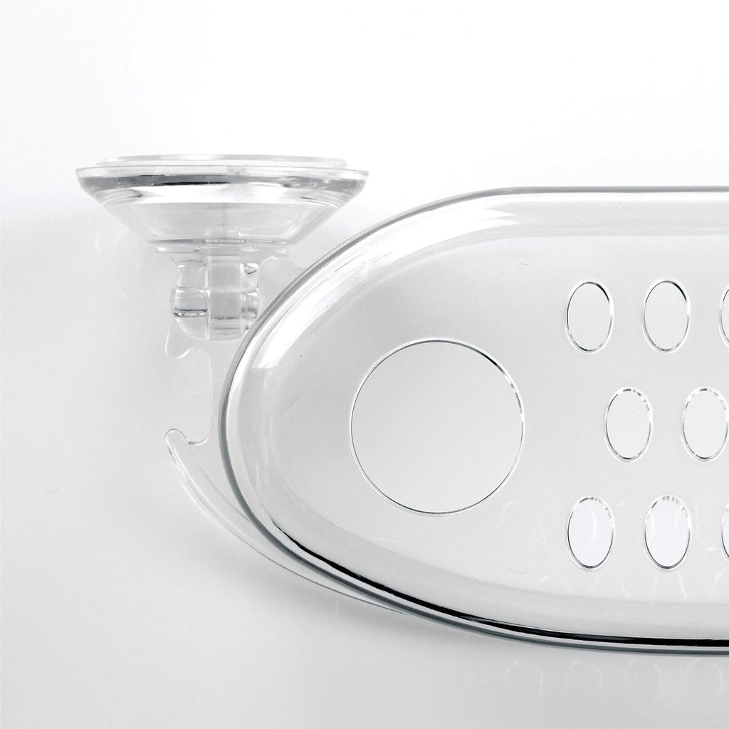iDesign BPA-Free Plastic Power Lock Suction Wall Storage Organizer Caddy