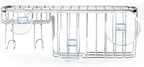 iDesign Gia Polished Stainless Steel Suction Combo Organizer Basket