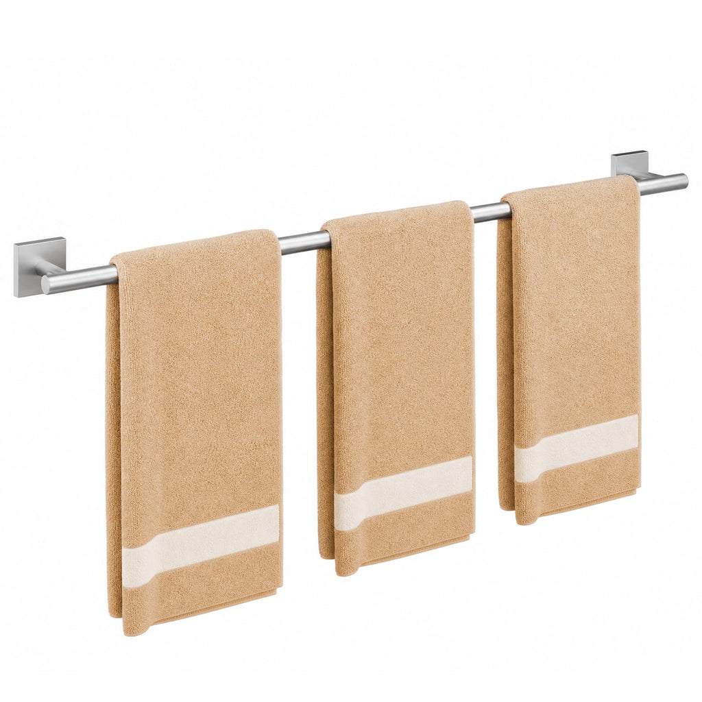 USHOWER Brushed Nickel Towel Bar, 24 Inch Towel Racks for Bathroom