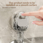 Suction Shower Caddy No Drill, Heavy Duty Bathroom Wall Shelf with Drain