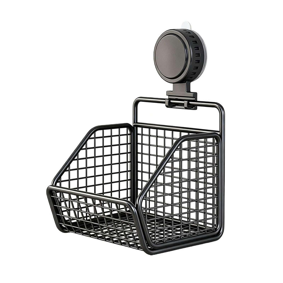Metal Wire Hanging Storage Basket, Suction Cup Kitchen Basket (A3)