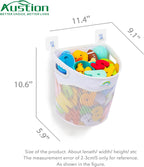 Austion Quick-Fetch Way Mesh Bath Toy Holder, Wide Opening and Large Capacity Bath tub Toy Storage for Easy Access to Toys, Space-Saving Wall-Mounted Bath Toy Organizer, Quick Dry Bathtub Toy Holder