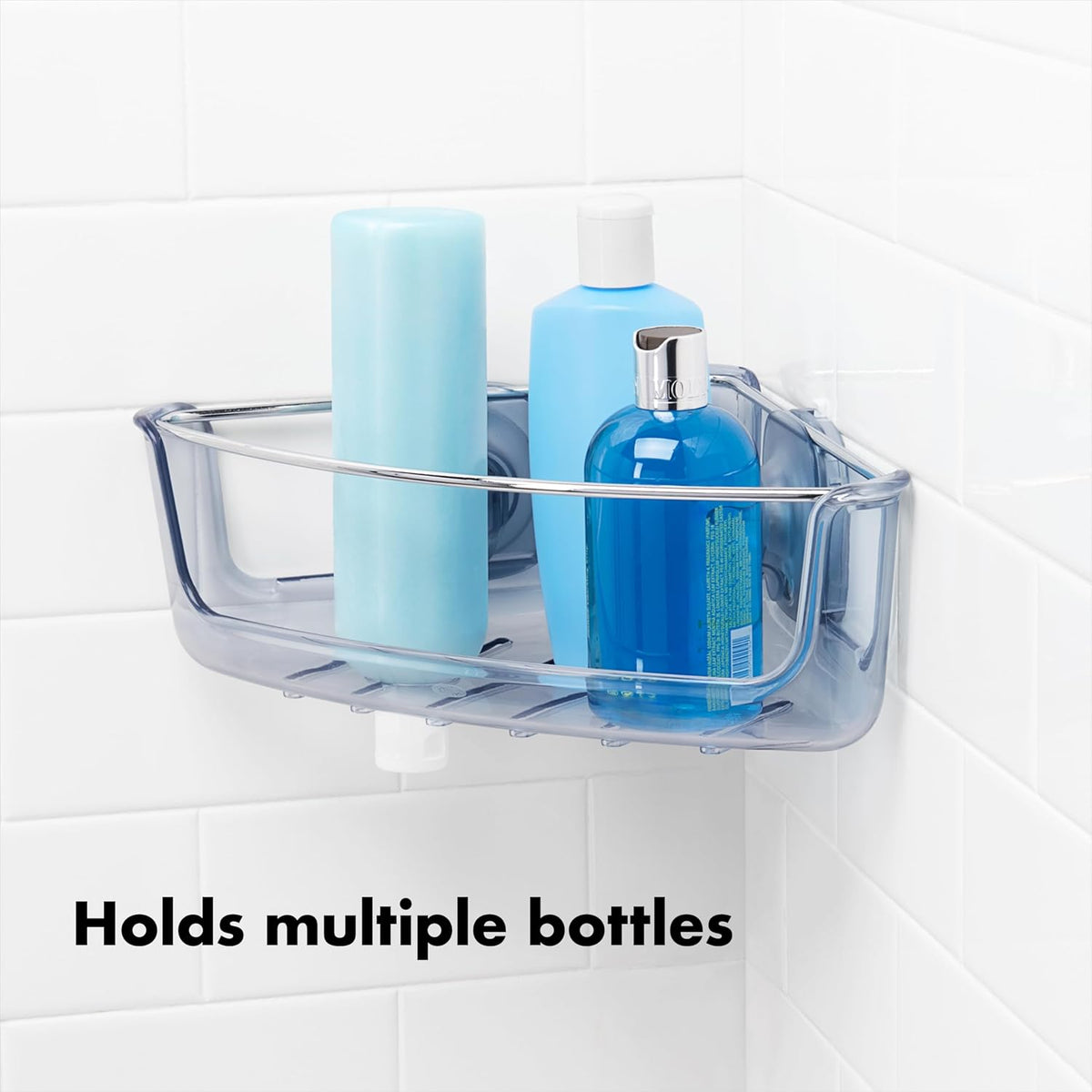 OXO Good Grips Stronghold Suction Corner Basket for Showers