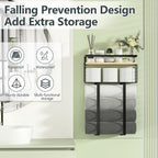 Xstydes Towel Racks for Bathroom, Metal Towel Holder with Storage Basket,Wall Towel Rack for Rolled Towels, Towel Storage for Small Bathroom.