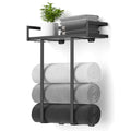 Xstydes Towel Racks for Bathroom, Metal Towel Holder with Storage Basket,Wall Towel Rack for Rolled Towels, Towel Storage for Small Bathroom.