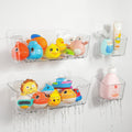 Bath Toy Storage Organizer 2 Pack, Bath Toy Holder with Drain Holes