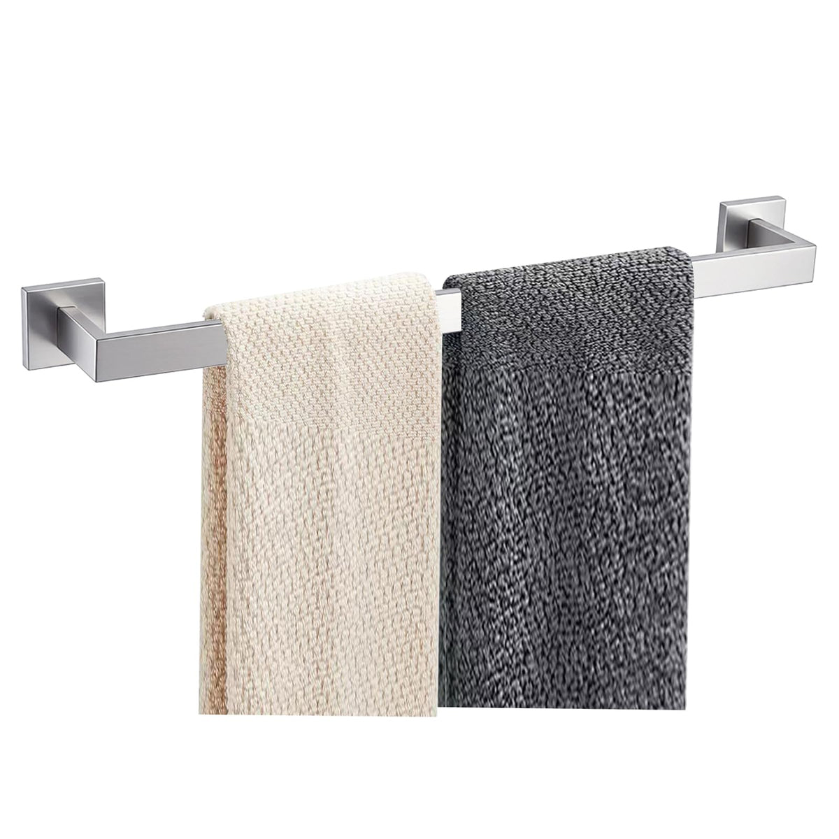 JOPOFI Towel Bar - 23.6 Inch Bathroom Towel Holder - Matte Black