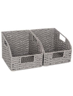 StorageWorks Wicker Baskets for Organizing,Brown Baskets for Storage,2-Pack