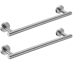 Nolimas Brushed Nickel Bath Towel Bar Single Bars Towel Rack Rod Classic Wall Mounted SUS304 Stainless Steel Bathroom Towel Holder Toilet Kitchen Towel Shelf Single Layer,16 inches