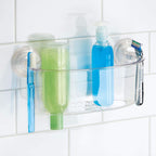 iDesign BPA-Free Plastic Power Lock Suction Wall Storage Organizer Caddy