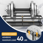 YASONIC 2-Pack Shower Caddy Adhesive Replacement - Transparent Shower Adhesive Strips, No Drilling Hooks for Bath Storage Shelves, Kitchen Racks, Basket & Soap Holder