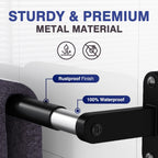 Powools Matte Black 24" Towel Rack, Rustproof Wall Mounted Towel Bar