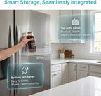1 PCS Shower Shelf Suction Cup, Clear Acrylic Floating Bathroom Organizer, No Drill Wall Mounted Storage Caddy, Transparent Basket Rack for Inside Shower, Window, Kitchen, Refrigerator