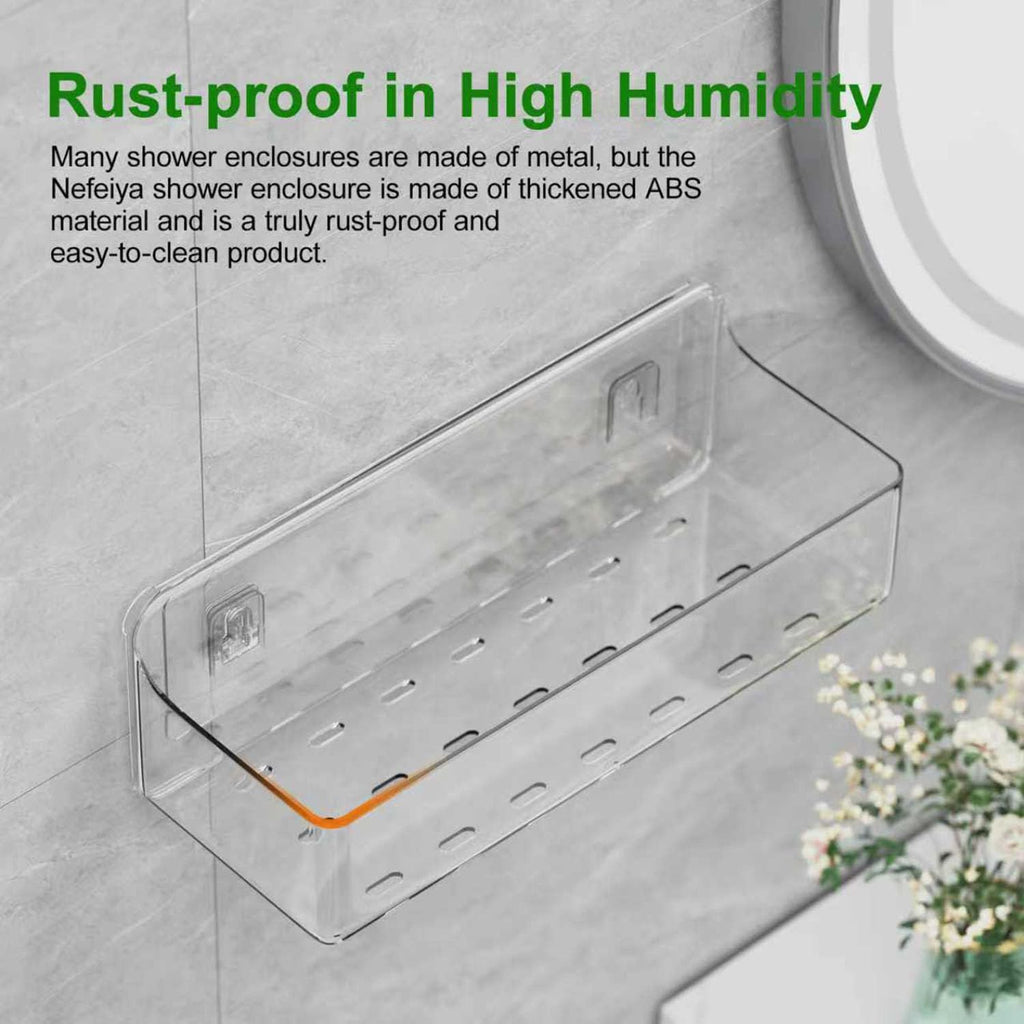 Adhesive Shower Caddy Shower Shelves Bathroom Organizer and Storage