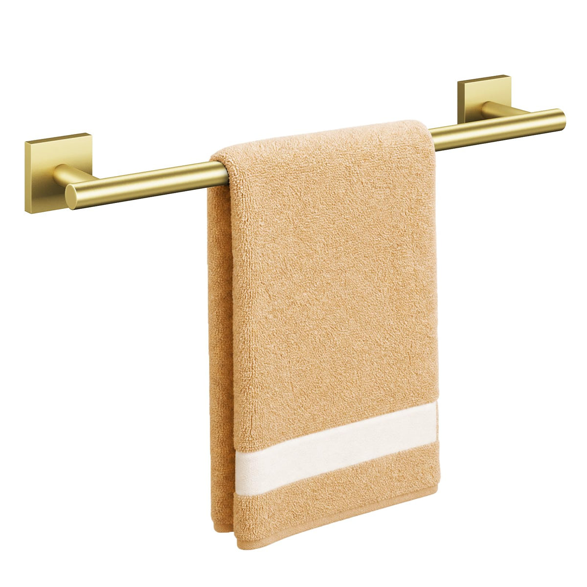 USHOWER Brushed Nickel Towel Bar, 24 Inch Towel Racks for Bathroom