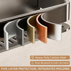 Suction Cup Shower Caddy,No Drilling, Rectangular, Grey,2-Pack