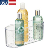 iDesign Hanging Suction Shower Caddy Basket, Clear