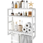 Galood Over The Toilet Storage Bathroom Shelves Wall Mounted 3 Tier Black