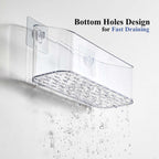 Bath Toy Storage Holder, 2 Pack Clear Bathtub Shower Caddy Shower Organizer