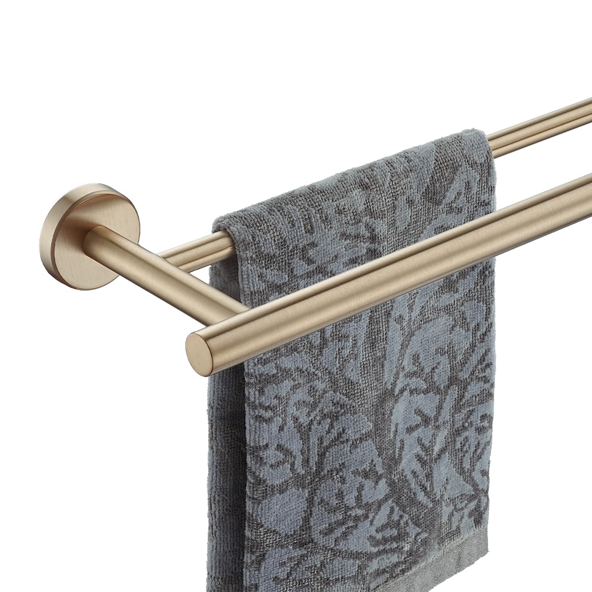 JQK Double Bath Towel Bar, 30 Inch 304 Stainless Steel Thicken 0.8mm Towel Rack for Bathroom, Towel Holder Brushed Finished Wall Mount, Useable Length 27 Inch, TB100L27-BN