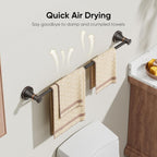 BESy Towel Racks for Bathroom Wall Mounted Bath Towel Bar Oil Rubbed Bronze