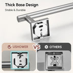 USHOWER Brushed Nickel Towel Bar, 24 Inch Towel Racks for Bathroom