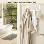 Optish Over The Door Hooks, Door Hanger Hooks for Hanging, Over The Doors Towel Racks for Bathroom, Coat Rack Dorm Essentials (1Pack, White, Fit 1-3/4" Doors)