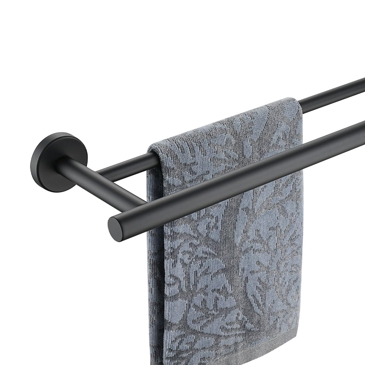 JQK Double Bath Towel Bar, 30 Inch 304 Stainless Steel Thicken 0.8mm Towel Rack for Bathroom, Towel Holder Brushed Finished Wall Mount, Useable Length 27 Inch, TB100L27-BN
