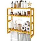 Galood Over The Toilet Storage Bathroom Shelves Wall Mounted 3 Tier Black