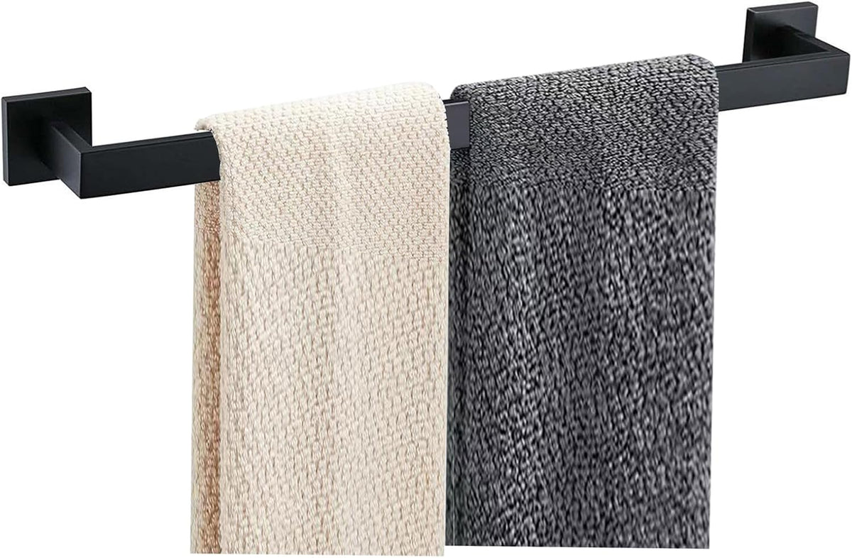 JOPOFI Towel Bar - 23.6 Inch Bathroom Towel Holder - Matte Black