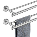 JQK Double Bath Towel Bar, 30 Inch 304 Stainless Steel Thicken 0.8mm Towel Rack for Bathroom, Towel Holder Brushed Finished Wall Mount, Useable Length 27 Inch, TB100L27-BN