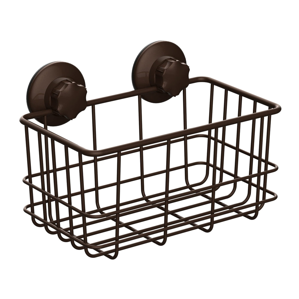 SANNO Suction Cup Shower Caddy Adhesive Deep Bathroom Basket Bath Organizer Kitchen Storage Basket for Gel Holder Bathroom Storage Shampoo, Conditioner,Stainless Steel