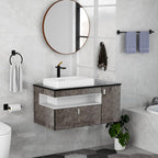KLJKPA Black Bathroom Accessories Set, 4-Piece Bathroom Hardware Set