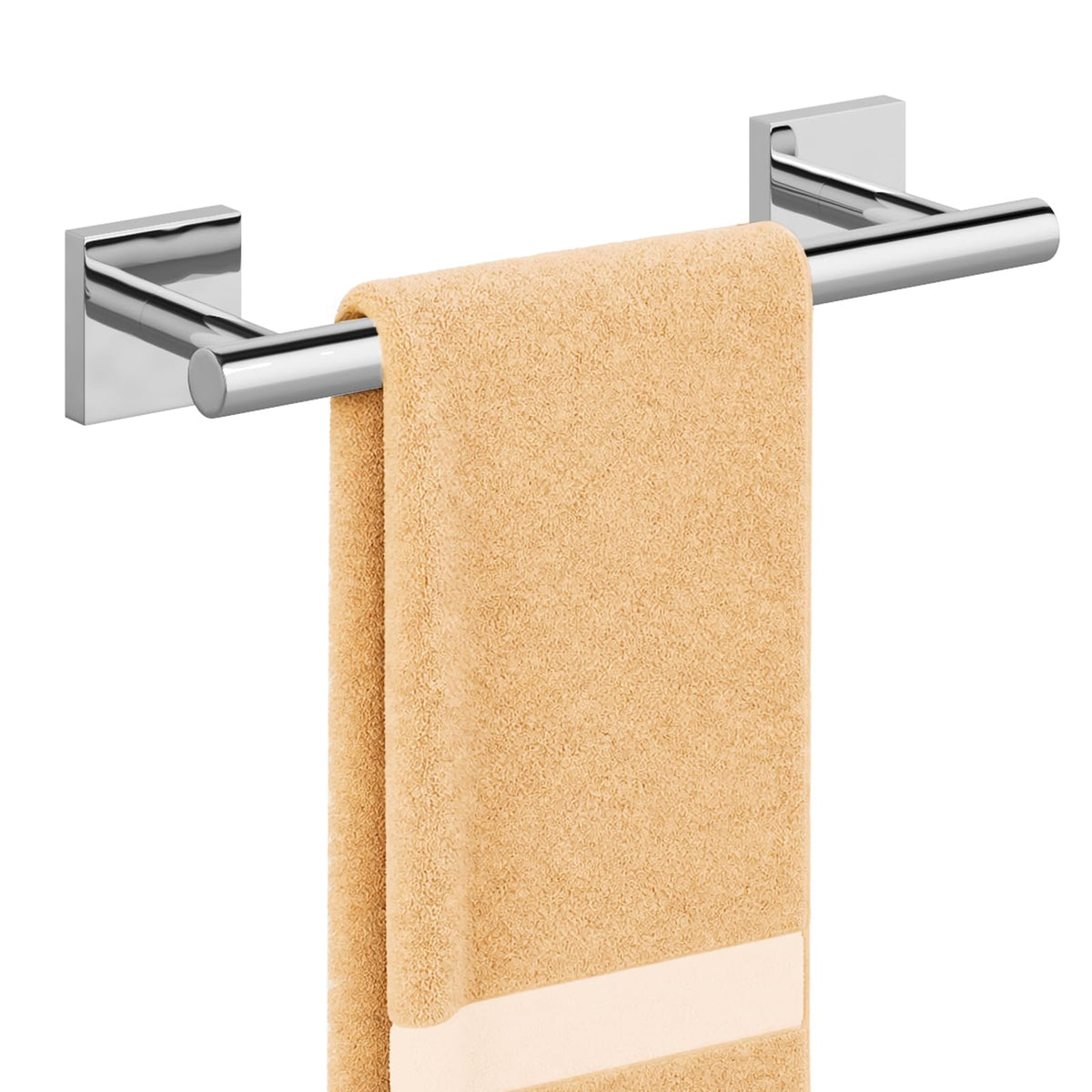 USHOWER Brushed Nickel Towel Bar, 24 Inch Towel Racks for Bathroom